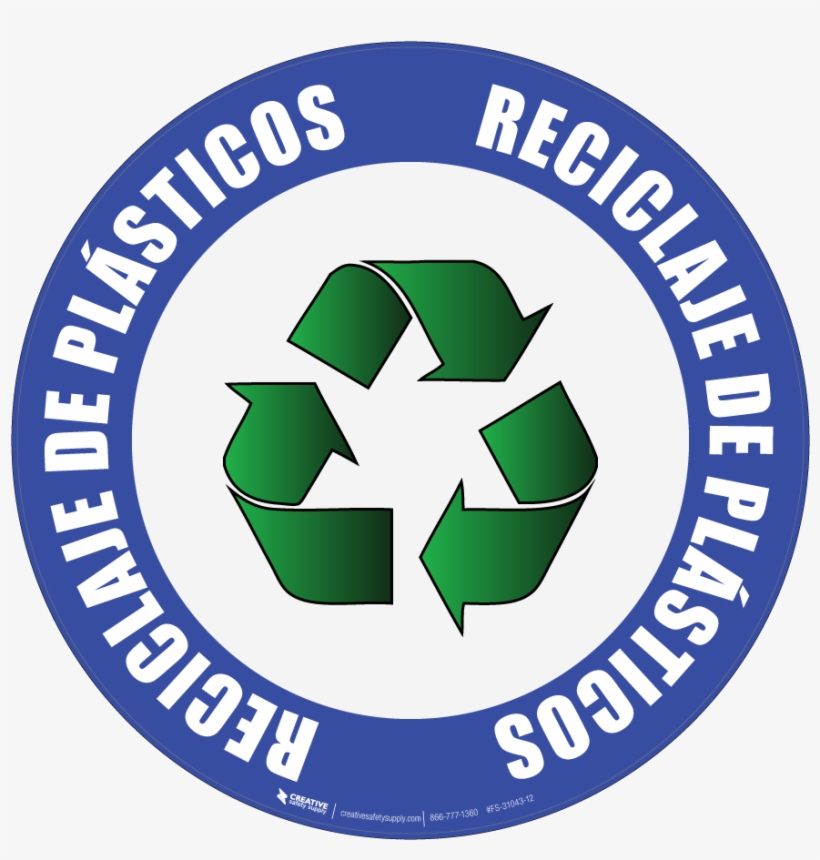 Reciclaje De Plásticos Floor Sign - Reach Svhc, transparent png download