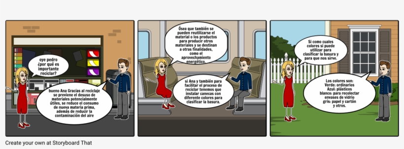 Reciclaje - Storyboard Reciclaje, transparent png download