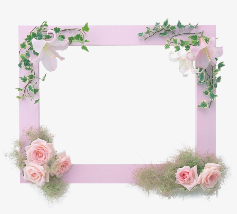 Marcos Para Fotos Con Flores - 祝 老婆 生日 快樂, transparent png download