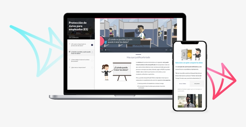 Gracias A Nuestros Cursos Online Sus Empleados Desarrollarán - Information Privacy, transparent png download