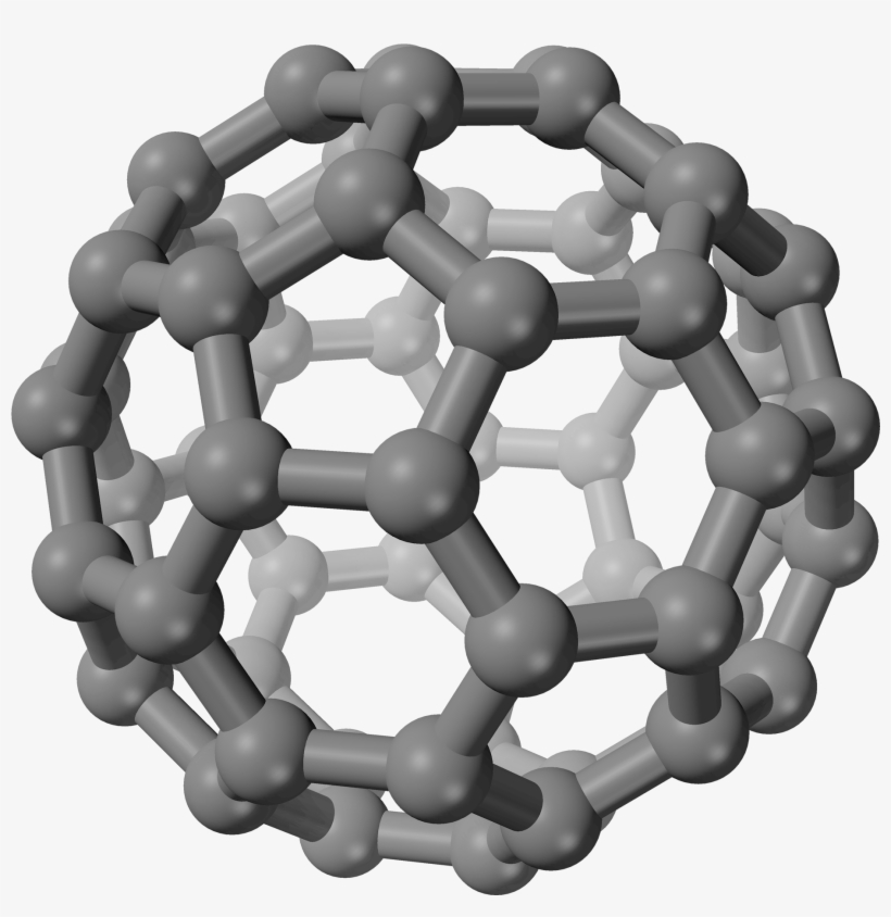 Buckminsterfullerene 3d Balls - Carbon Sphere Molecule, transparent png download