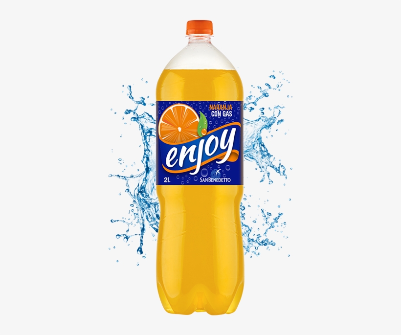 Enjoy Con Gas Refresco De Naranja Con Gas, Envase De - Soft Drink, transparent png download