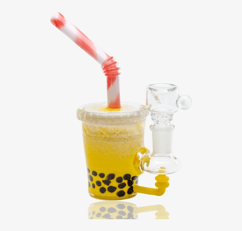Boba Tea Custom Mini Rig Water Bubbler By Empire Glassworks - Bubble Tea, transparent png download