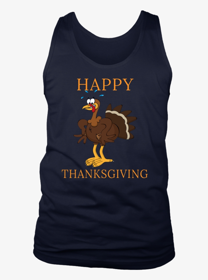 Happy Thanksgiving Funny Cartoon Turkey Day Cool Gift - Shirt, transparent png download