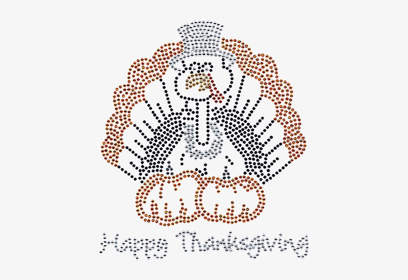 S101285<br>"happy Thanksgiving" Pilgrim Turkey - Circle, transparent png download