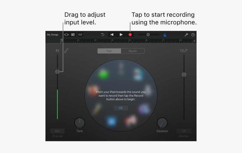 Garageband For Ipad Audio Recording, transparent png download
