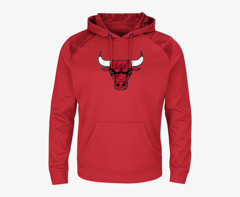 Men's Chicago Bulls Majestic Armor Iii Red Hooded Sweatshirt - Chicago Bulls, transparent png download