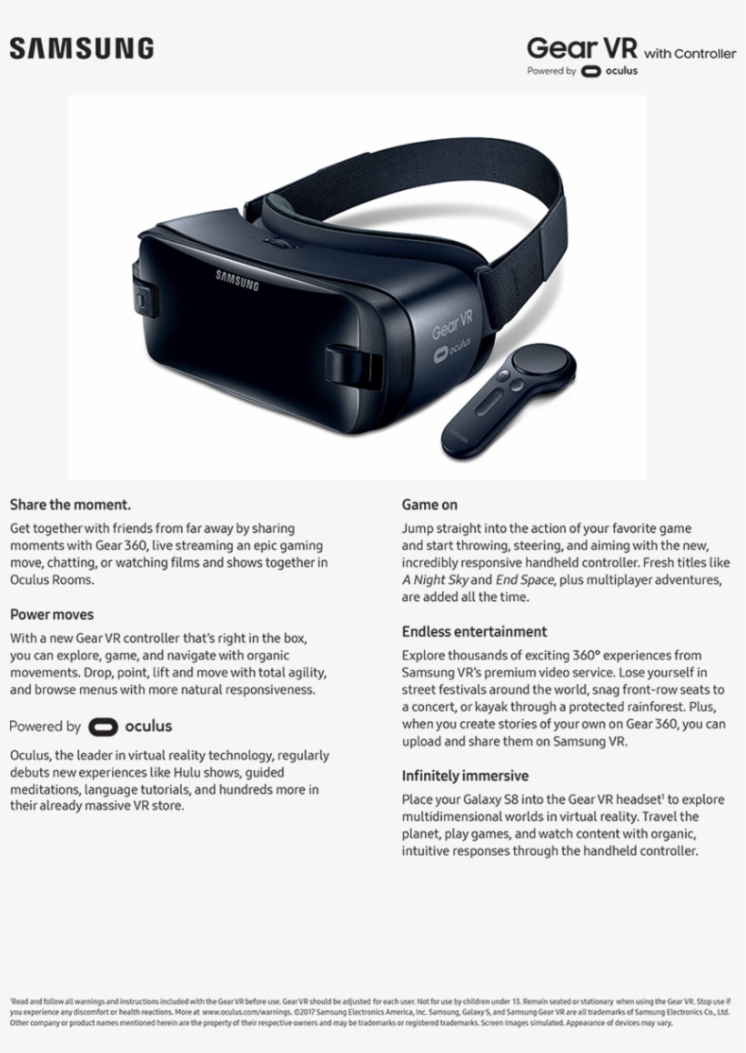 Overview - Samsung Vr 2018, transparent png download
