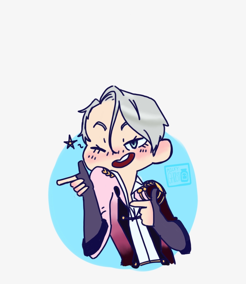 On Ice Viktor Nikiforov Yurio Plisetsky Fanart My Art - Cartoon, transparent png download