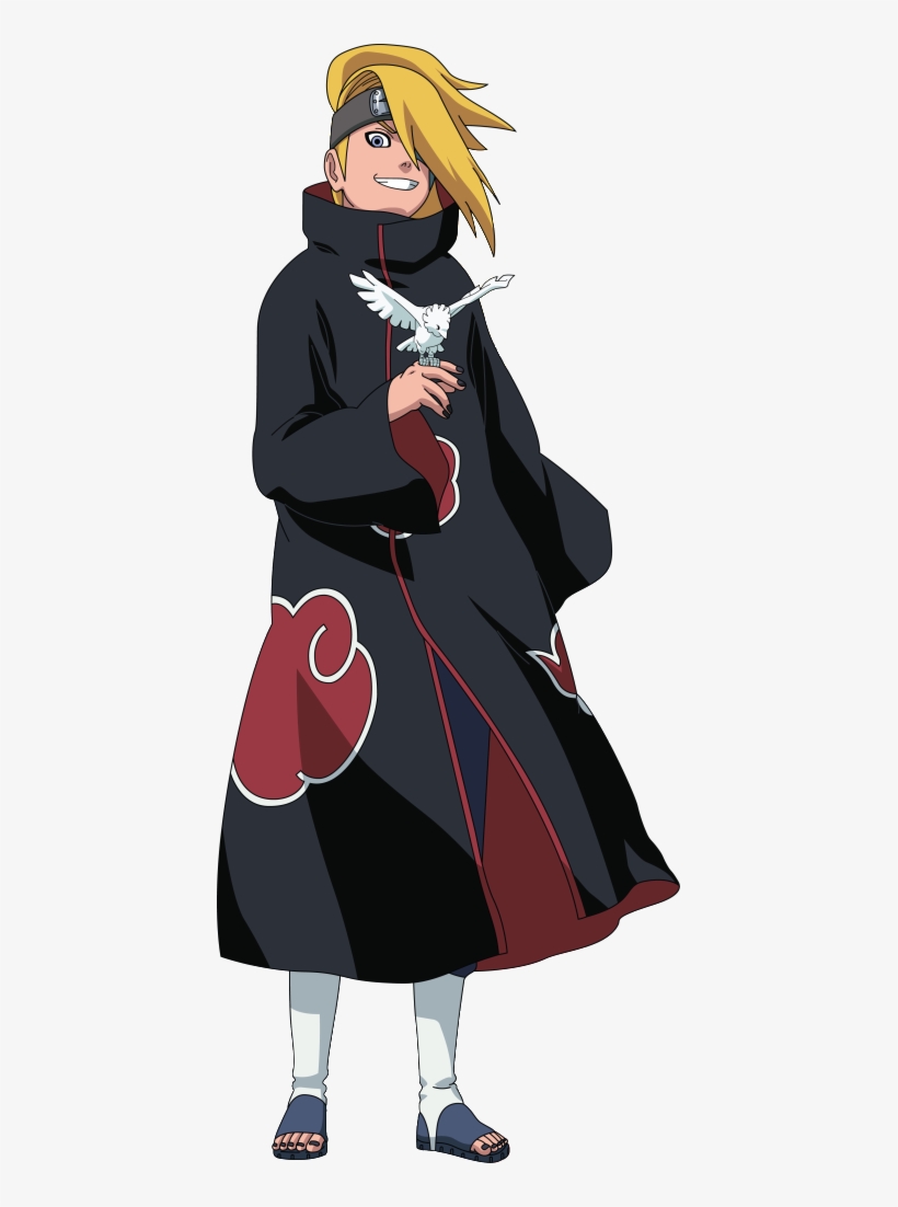 Deidara - Naruto Akatsuki Itachi Premium Cosplay Costume Jacket, transparent png download