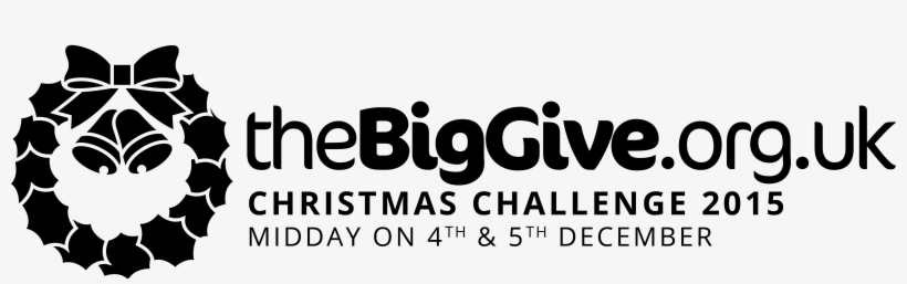 Left Hand Wreath, Black, Full Tagline - Big Give Christmas Challenge 2018, transparent png download