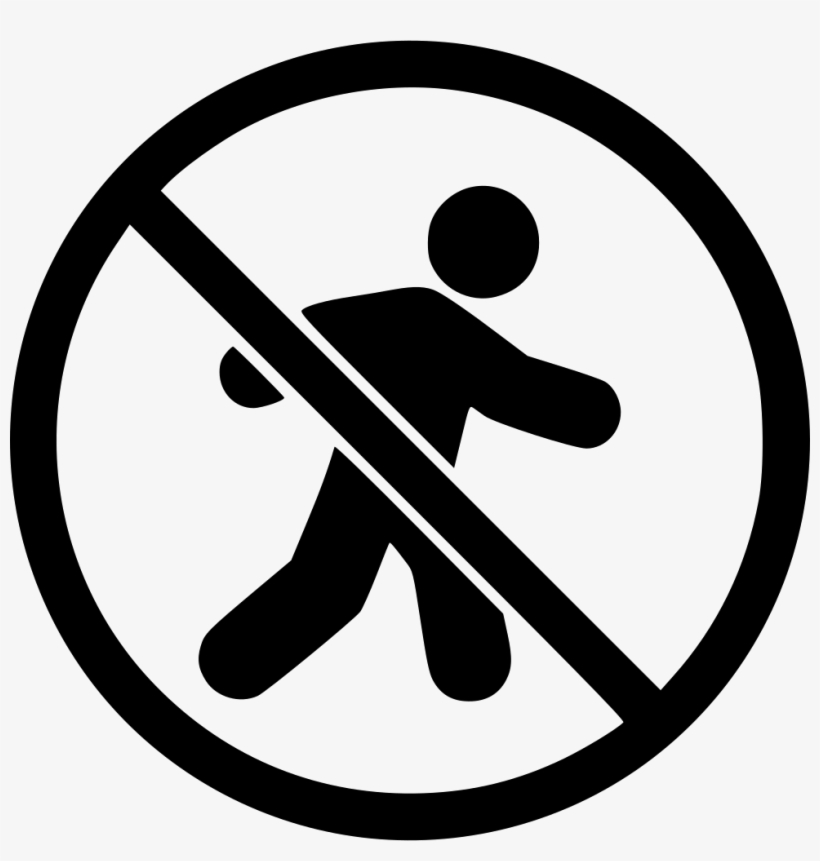 No Pedestrian Crossing Comments - Icon Pedestrian Crossing Png, transparent png download