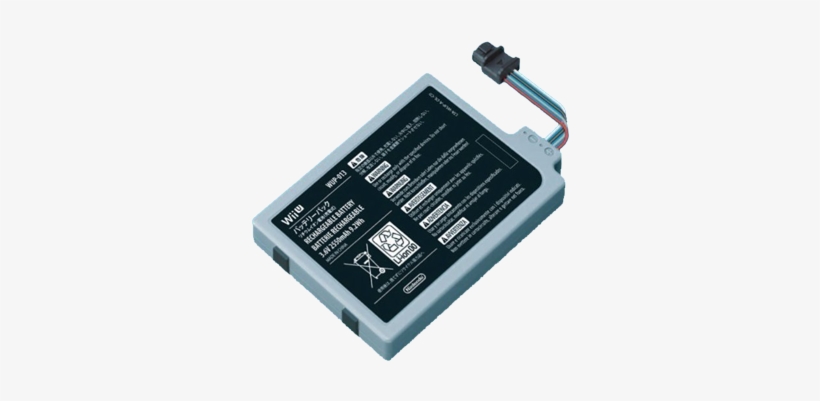 Wii U Gamepad - Nintendo Wii U Gamepad High-capacity Battery Battery, transparent png download