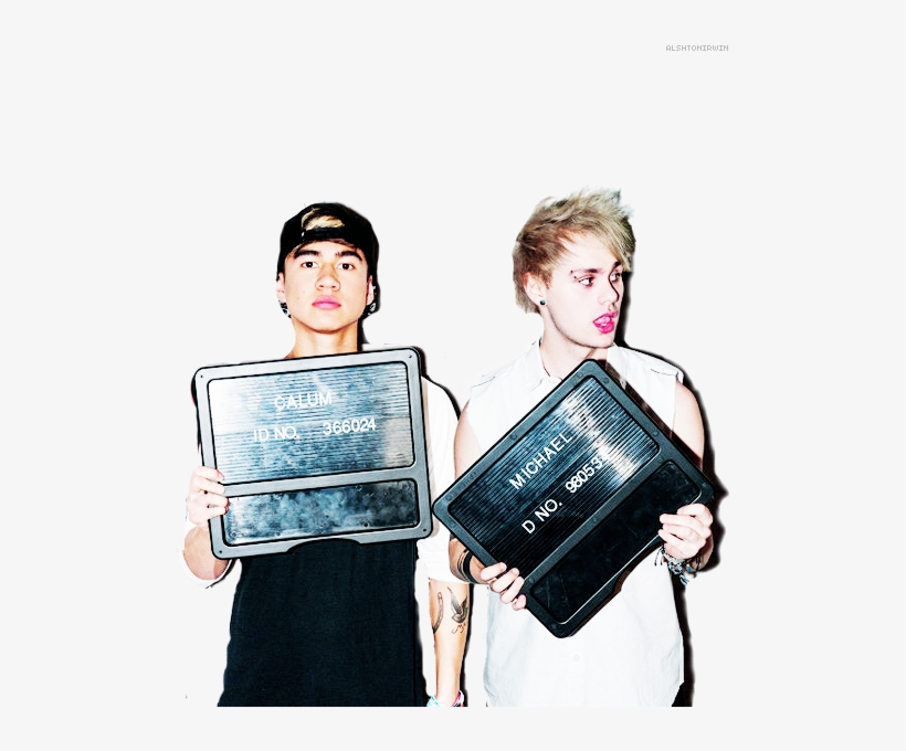 Michael Clifford Name Transparent - Calum Hood And Michael Clifford, transparent png download