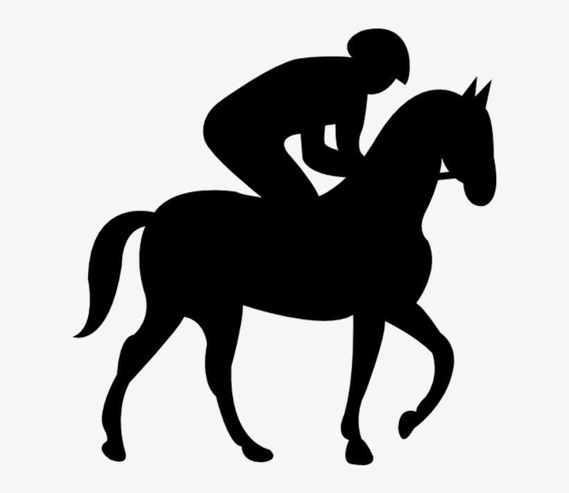 Walking Horse With Jockey Free Vector Icons Designed - Icone Équitation Png, transparent png download