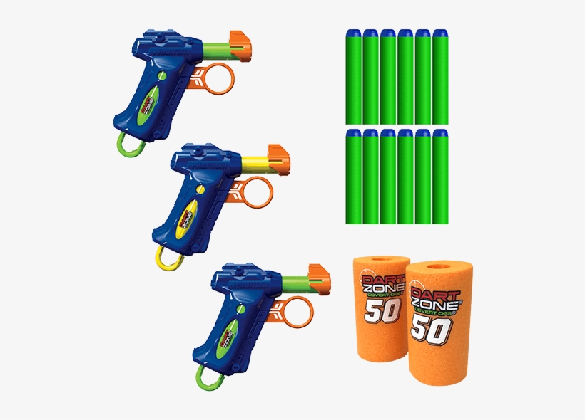 6361 3 Dart Zone Phantom Powershot 3pk - Dart Zone Phantom, transparent png download