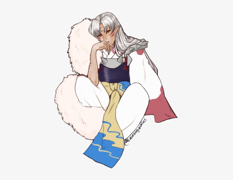 I Imagine Sesshomaru To Be A Stern But Caring Father - Cartoon, transparent png download