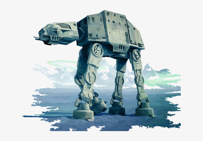Starwars At-at Walker - T Shirt Design Star Wars, transparent png download