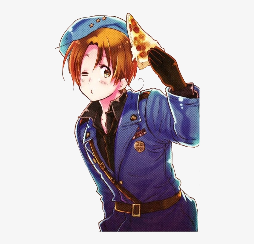 Hetalia Italy With Pizza, transparent png download