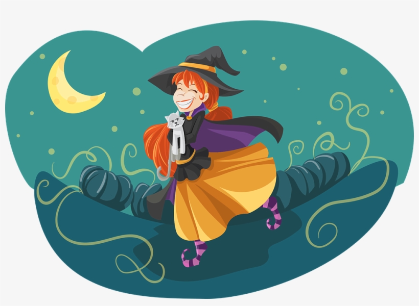 Little Charmers Costume For Girls,little Charmers Costumes - Witch And Black Cat, transparent png download