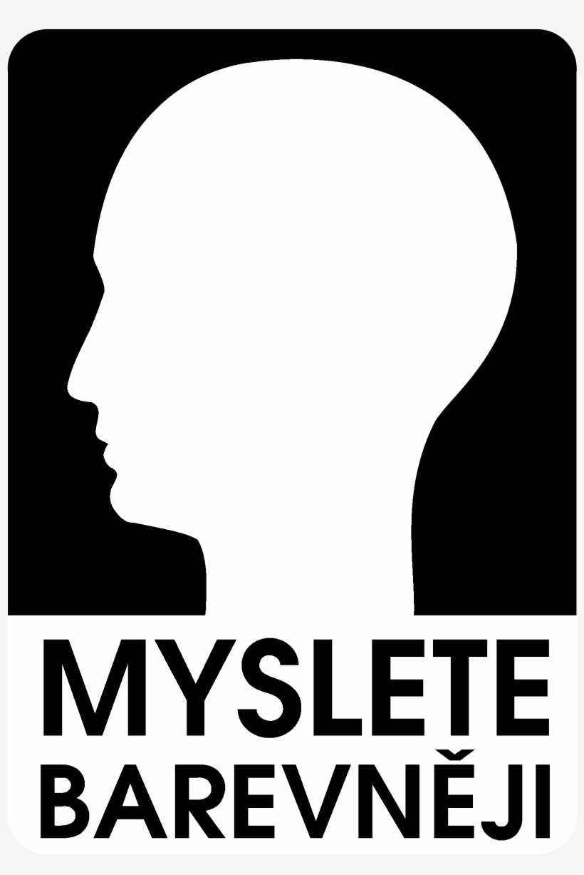 Myslete Barevneji Logo Black And White - T Cell, transparent png download