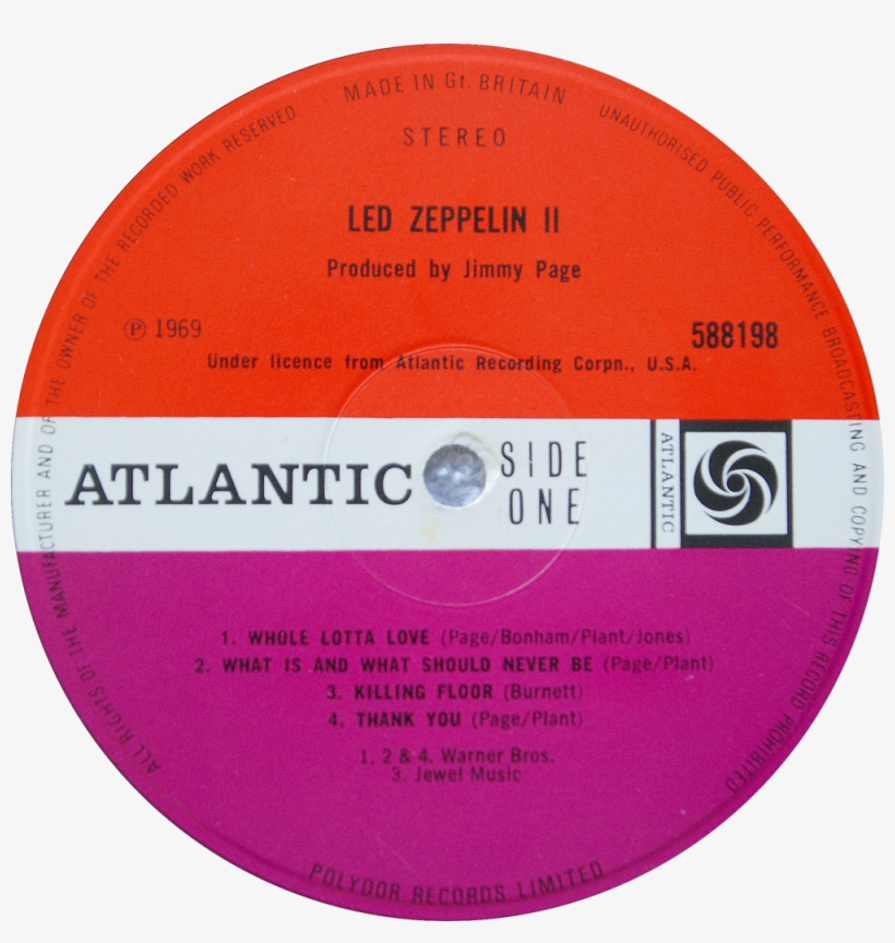 588198 Led Zeppelin Ii - Iron Butterfly In A Gadda Da Vida Cd Cover, transparent png download