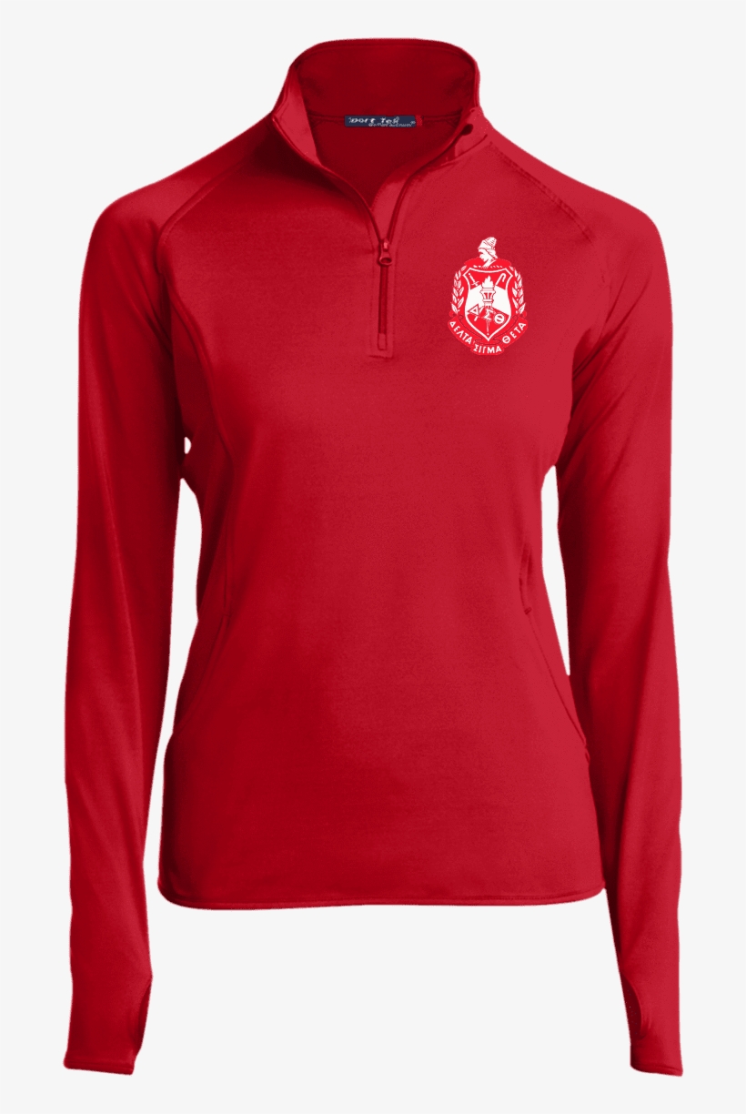 Delta Sigma Theta 1/2 Zip Performance Pullover - Sweater, transparent png download