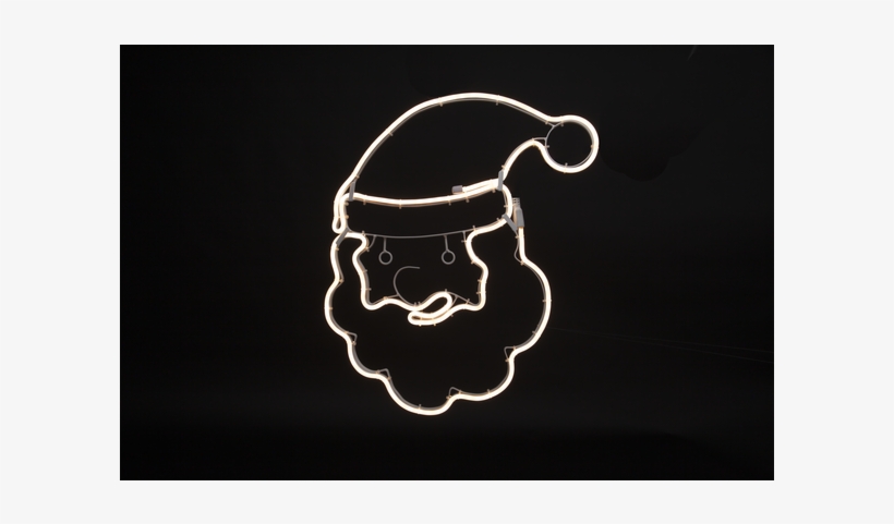 Silhouette Neoled - Julemandshoved Led Dekosilhuet Neoled, transparent png download