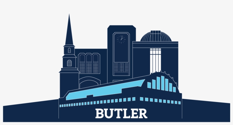 Skyline - College Flags And Banners Co. Butler Bulldogs Grommet, transparent png download