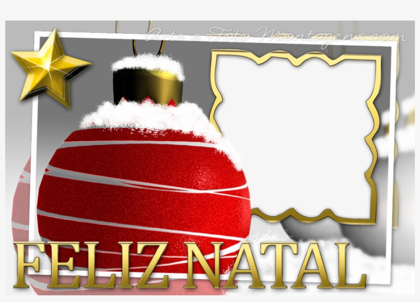 Montagem Para Fotos - Molduras Natal Para Fotoshop, transparent png download
