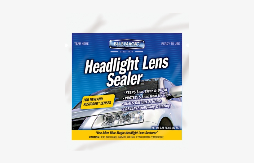 Headlight Lens Sealer Blue Magic 72506 8 Oz. Headlight Lens Restorer
