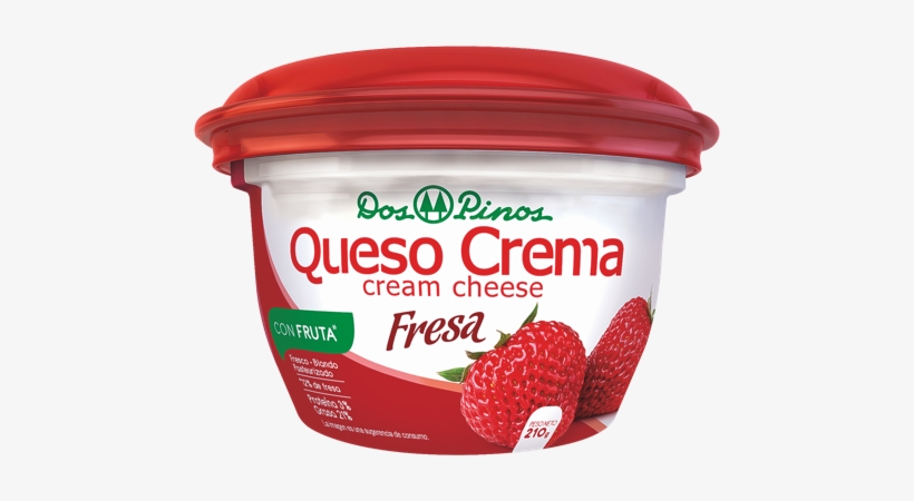 Dos Pinos Lanza Queso Crema Con Sabor A Fresa Infoleche - Dos Pinos, transparent png download