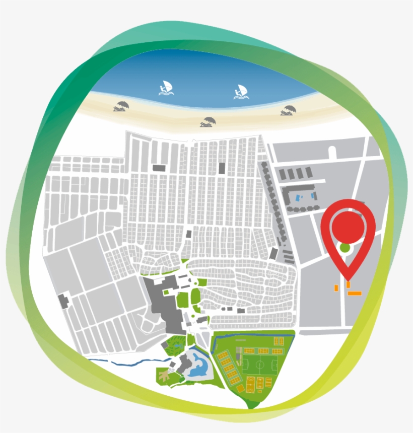 Accomodation Map - El Delfin Verde, transparent png download