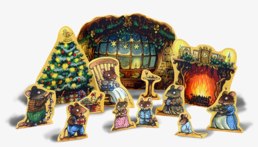 Playrama Mouse Xmas Cutout Print Med - Christmas Day, transparent png download