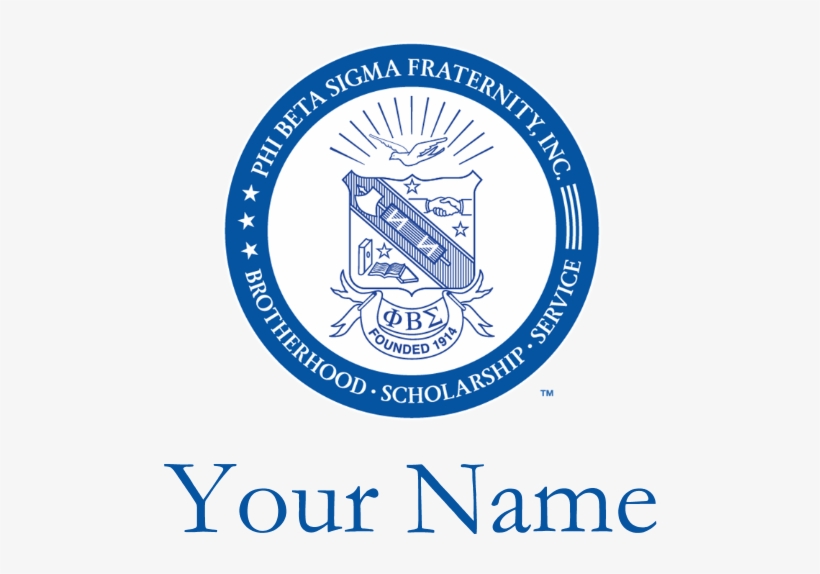 Phi Beta Sigma Shield Personalized White T-shirt - Zeta Phi Beta Sigma, transparent png download