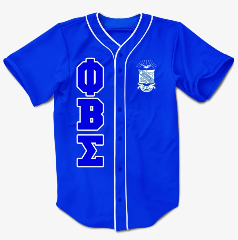 Phi Beta Sigma Embroidered Greek Baseball Jersey - Alpha Phi Alpha Baseball Jersey, transparent png download