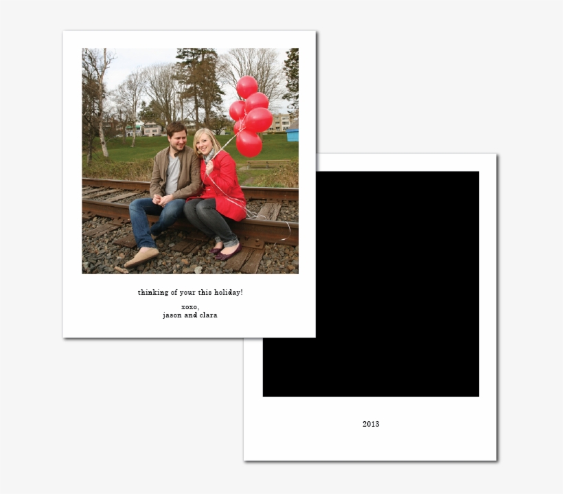 Vintage Polaroid Holiday - Flat Panel Display, transparent png download