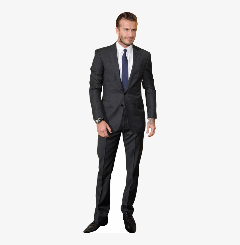 David Beckham (blue Tie) Life Size Cutout, transparent png download