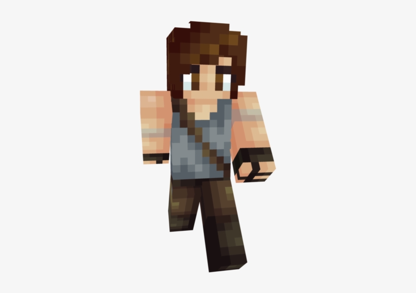 Image - Minecraft Lara Croft Skin, transparent png download
