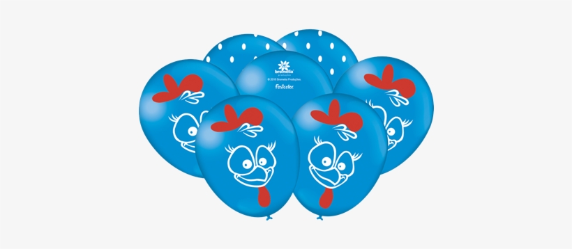 Balão 09 Galinha Pintadinha Com 25 Unidades - Bexiga Galinha Pintadinha, transparent png download