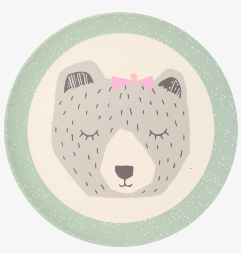 Bamboo Plate - Mama Bear - Plate, transparent png download