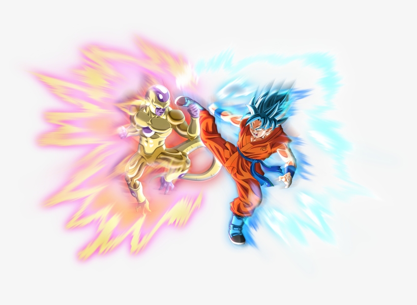 Golden Frieza Vs Ssgss Goku Aura By Rayzorblade189-d8zswya - Dbz Tshirt 003 - 09 - Afk Xl, transparent png download
