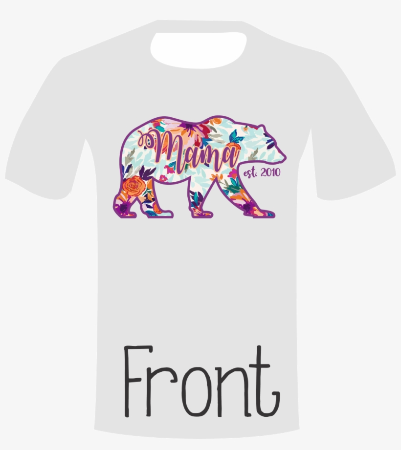 Mama Bear Shirt Grey - Indian Elephant, transparent png download