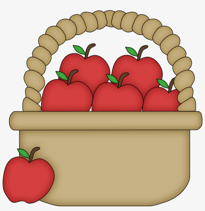 Branca De Neve Cute Cesta Ma U00e7 U00e3s 02 U2013 - Basket Of Apples Clip Art, transparent png download