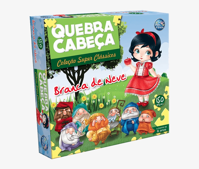 Quebra Cabeça Branca De Neve 150 Peças - Quebra-cabeca Cartonado Pinoquio 80 Pecas Pais E Filhos, transparent png download