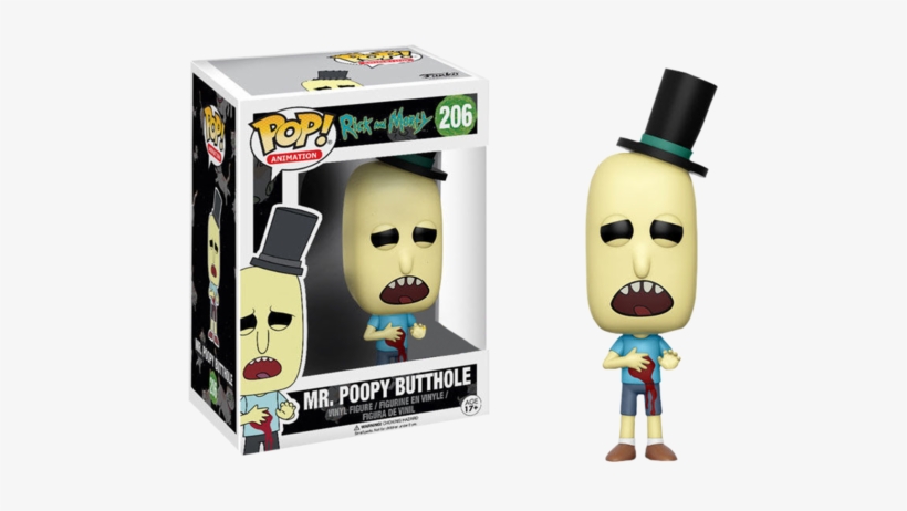 Poopy Butthole - Pop Rick Et Morty, transparent png download