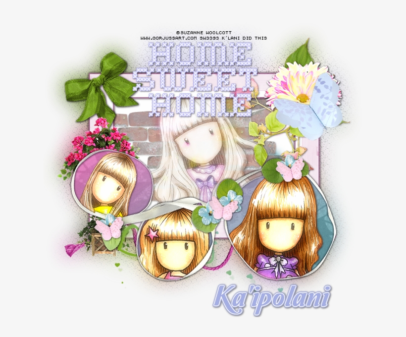 Home Sweet Home - Gorjuss Girls Stamps, transparent png download