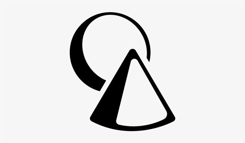 Circle And Cone Outlines With Shadow Vector - Circle, transparent png download