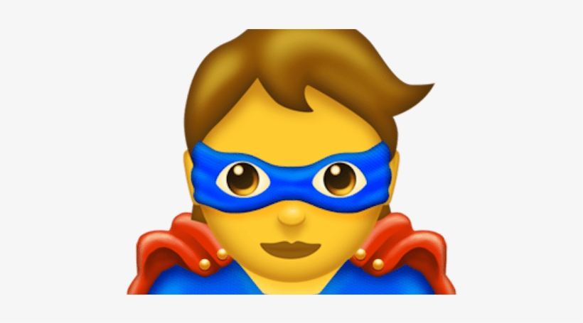 Click To Flip - Superhero Emoji Png, transparent png download