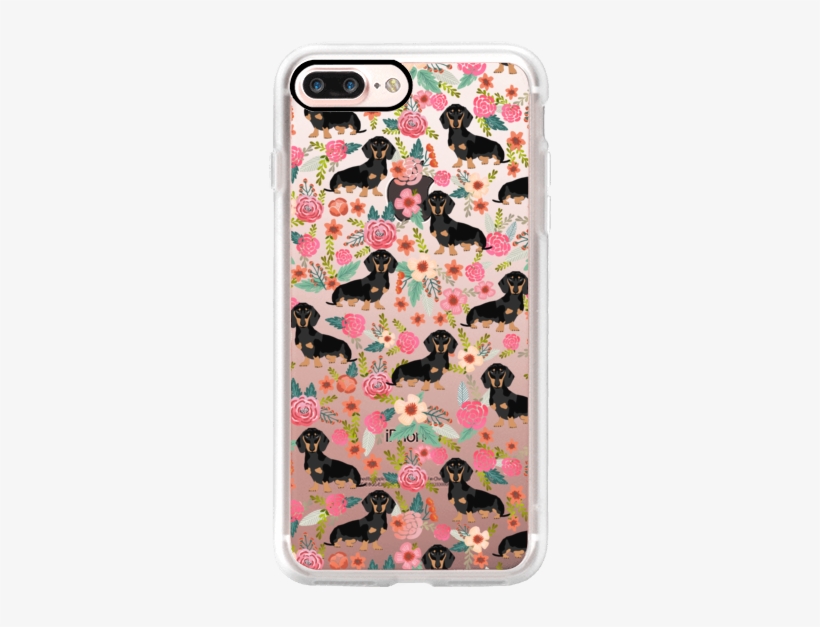 Casetify Iphone 7 Plus Classic Grip Case - D Dachshunds Fabric Dog Cute Pet Dog Fabric For Baby, transparent png download